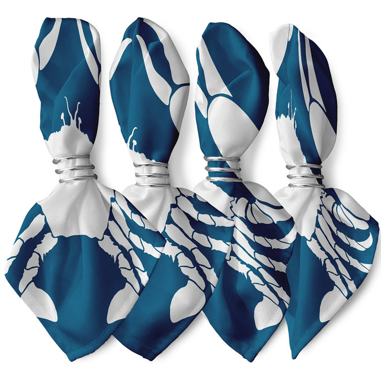 Highland Dunes Set Of 4 Crab Dip Cloth Napkins Wayfair.co.uk